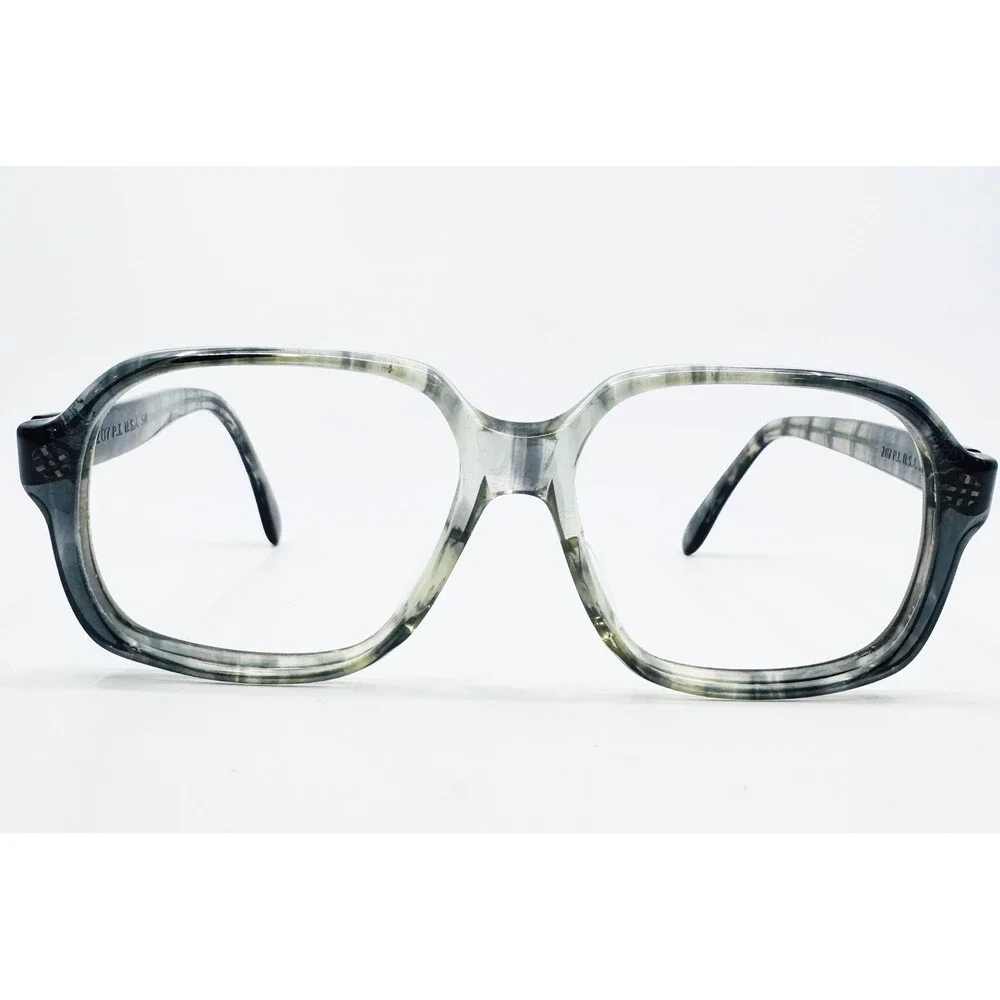 Titmus Eyeglasses Frames Mens Gray Marble Vintage Z87 P.I. USA 5 3/4 54-18